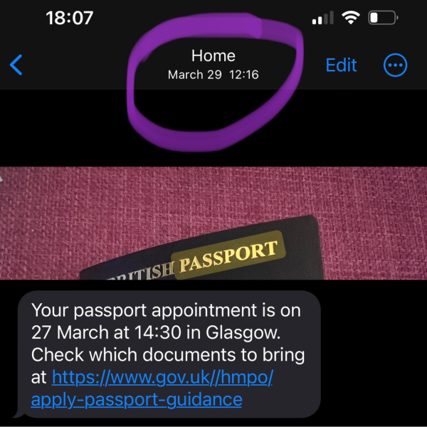 To talk me down from the ceiling - dd passport expired and we fly on saturday