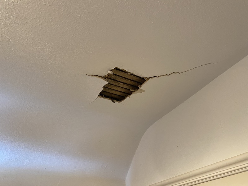 Fallen ceiling