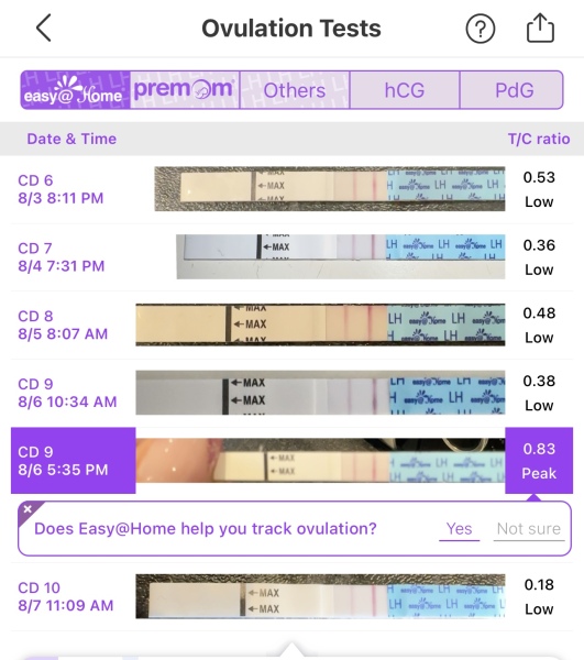 OPK Progression pics