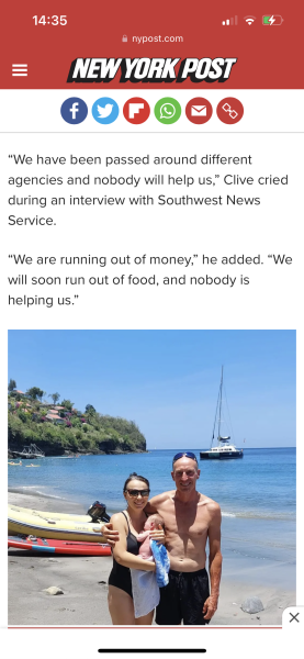 I have no words - woman now stranded after wanting to give birth in St Lucia (on the beach...)