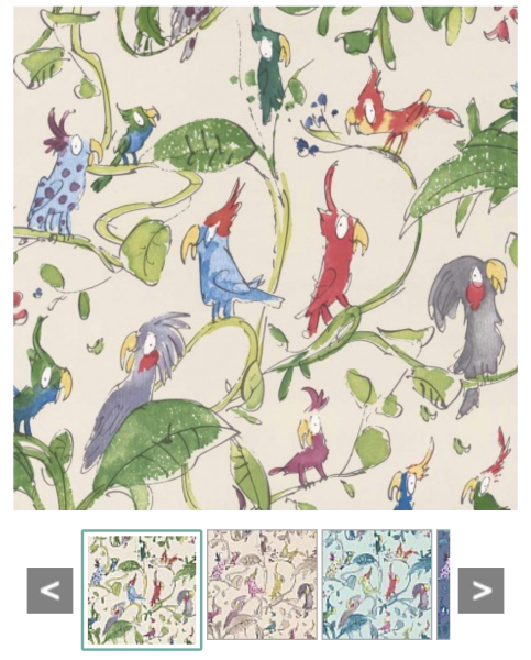 Kids playroom wallpaper