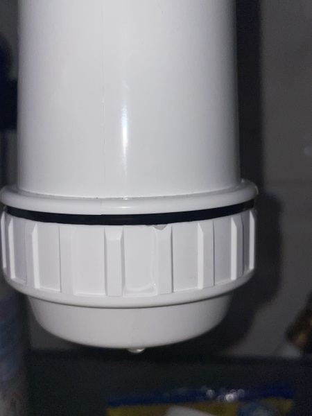 Bathroom sink bottle trap leaking - new bathroom - photo! Help 😭