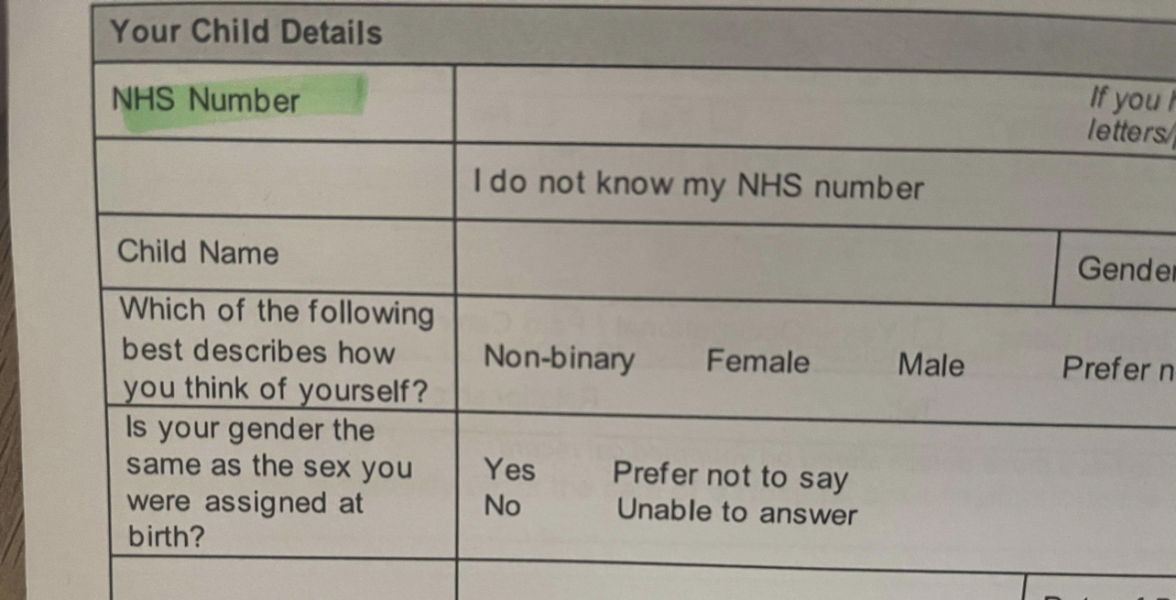 Nursery have asked if my 4 month old is non binary.