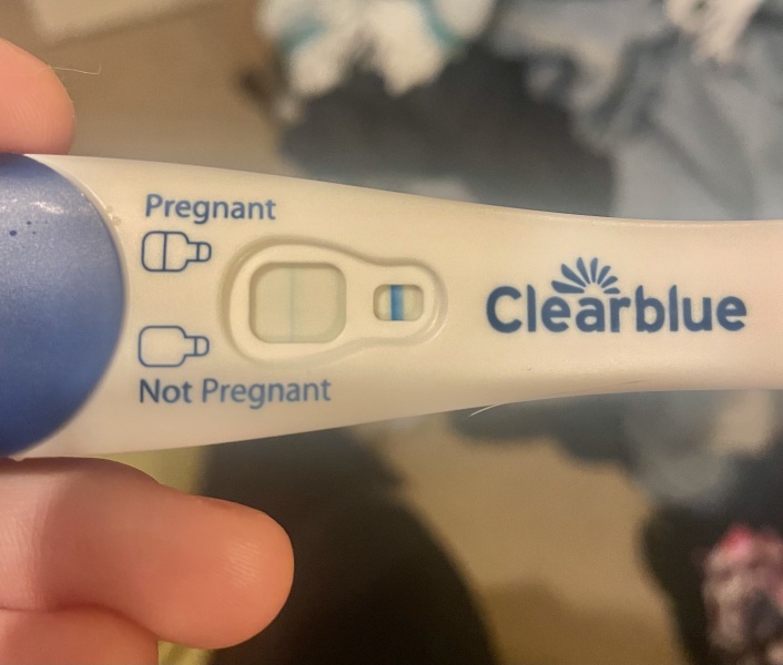 Clear blue test. Evap line or positive