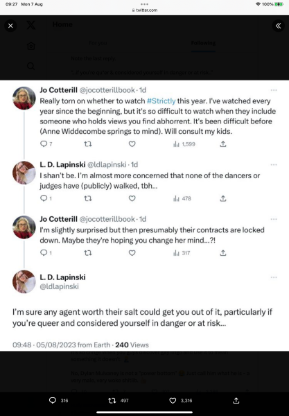 Amanda Abbington and Strictly.