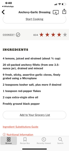 What's your favourite salad dressing?