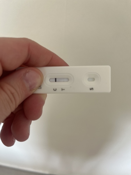 There is a make of a Covid test that always gives a weird line, isn't there?(pic)