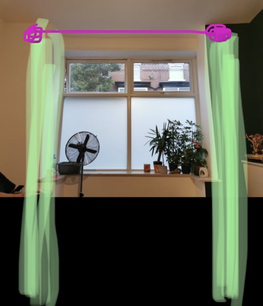 Where should I put my curtains? (pic Inc)