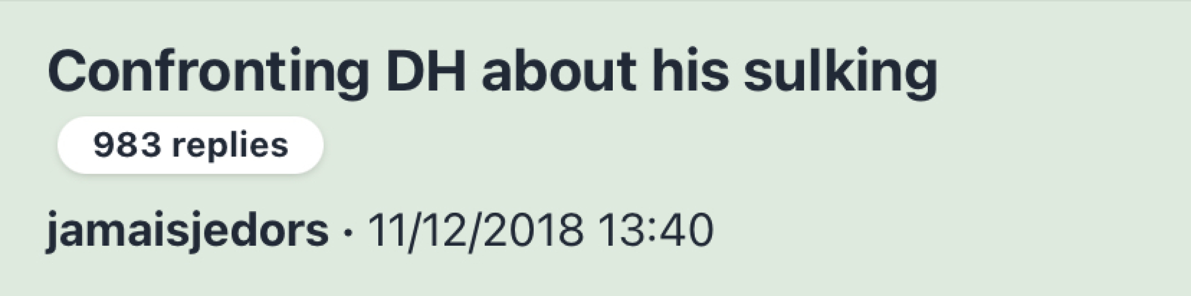 Husband Ruined my birthday