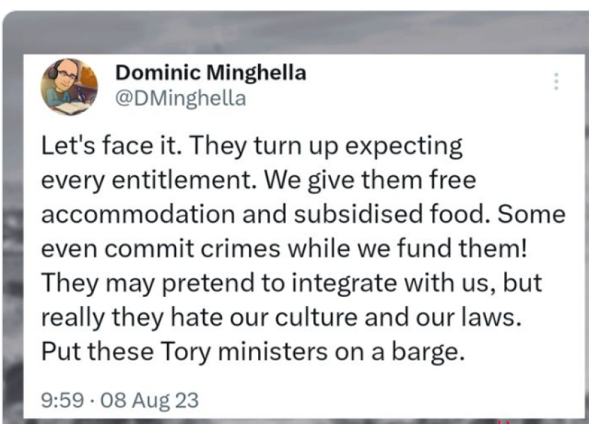 Statement by the Chair of the Conservative Party