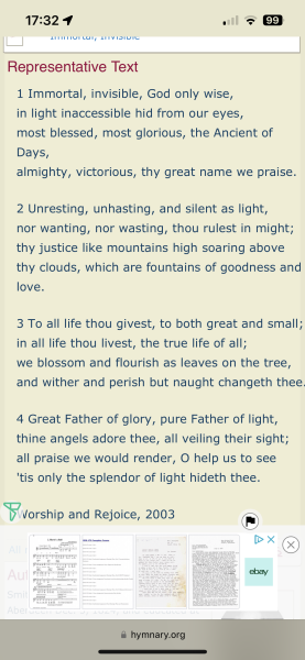 What hymn am I thinking of?