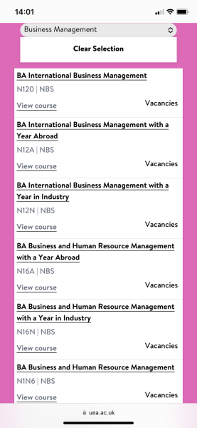Late university application