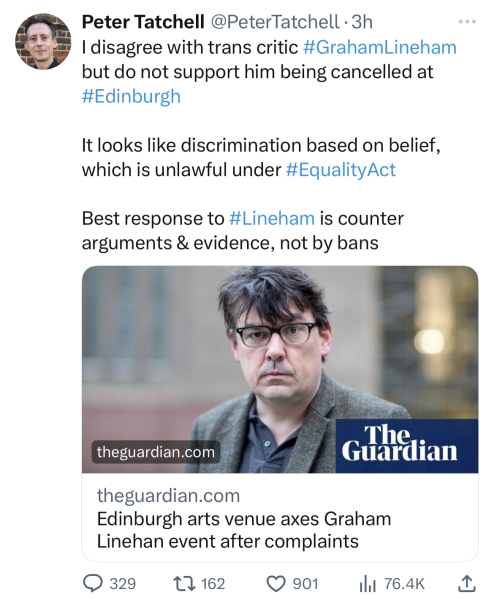 Comedy event cancelled at the Fringe because of Glinner?