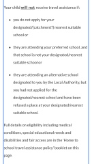 Primary school admissions - 14 miles apart