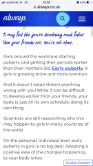 Get your child period ready