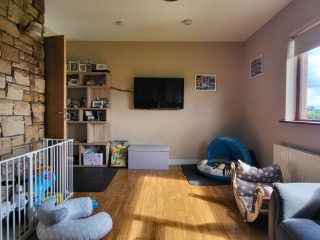 Design/ style help for dated living room - pics included