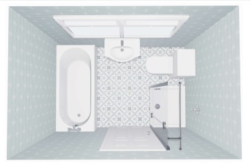 Bathroom - partially covering a window void for a shower - pictures?