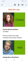 Local theatre production...why pronouns?!