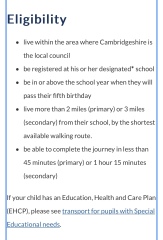 Primary school admissions - 14 miles apart