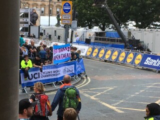 Scottish Greens/Patrick Harvie protests the Women's Cycling Event
