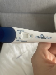 Faint line on test.