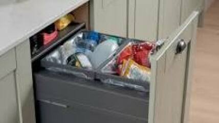 Pull out bin cupboard