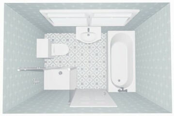 Bathroom - partially covering a window void for a shower - pictures?