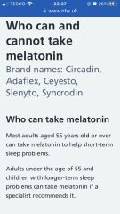 Melatonin - told to buy it myself?