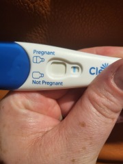 Evap line on clear blue???