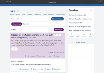 I can’t hide threads.