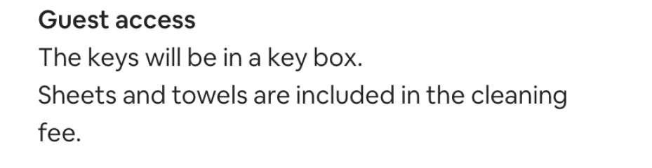 Extra charges - Airbnb