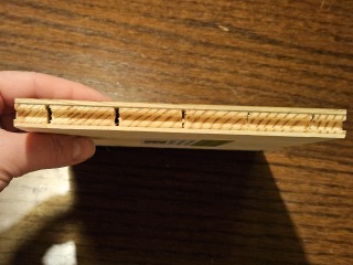 Engineered wood flooring with a gappy core???