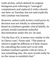 Comedy event cancelled at the Fringe because of Glinner?
