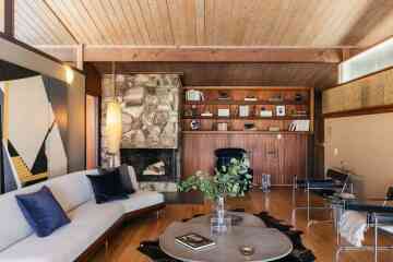 Design/ style help for dated living room - pics included