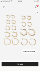 Gold hoop earrings - tacky or classy