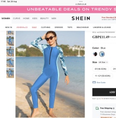 Swimsuits for dd1 (13) who likes to be covered.