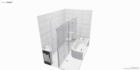 Bathroom - partially covering a window void for a shower - pictures?