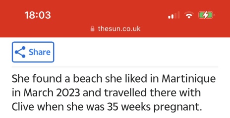 I have no words - woman now stranded after wanting to give birth in St Lucia (on the beach...)