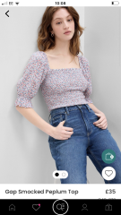 A very specific search: Can anyone find me tops this shape but NOT cropped?