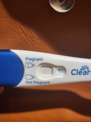 Evap line on clear blue???