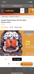 Letter herself out of her car seat, Help!