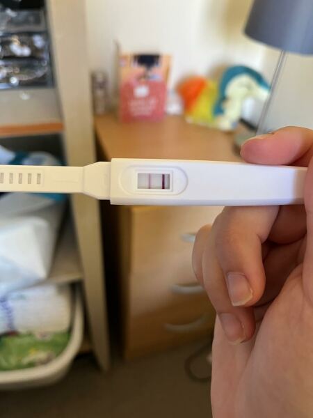 Periods due 4 days after the test was taken. Is this line normal?