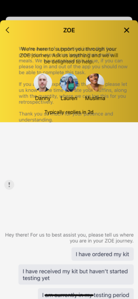 Zoe app is usless: FAIL