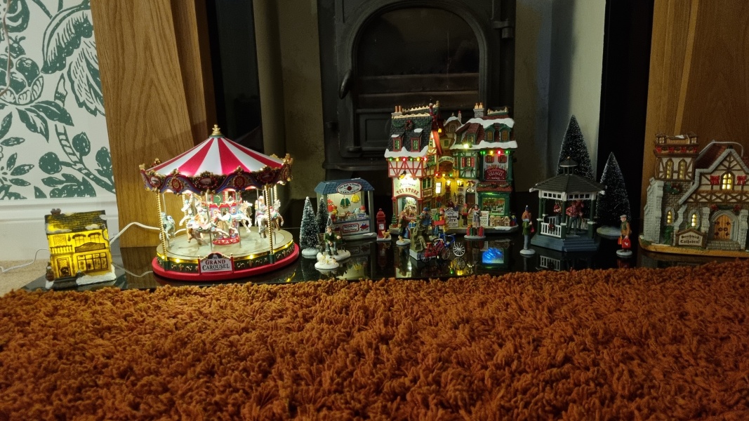 Starting a christmas village display