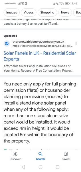 To not want to allow neighbours access to put up solar panels?