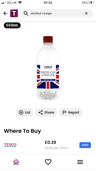Where the hell do you buy white vinegar?!!