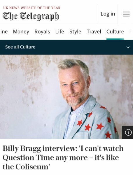The misogynist Billy Bragg