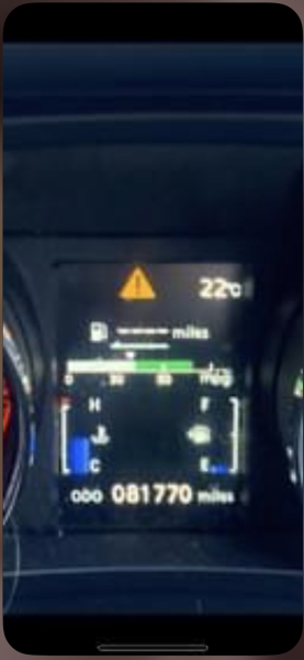 How many miles left in the tank when you fill your car up?