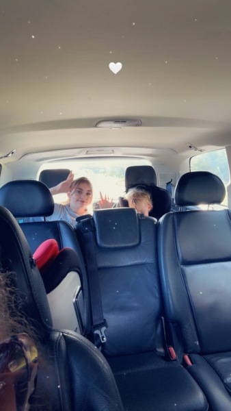 3 children, 2 car seats and a preteen