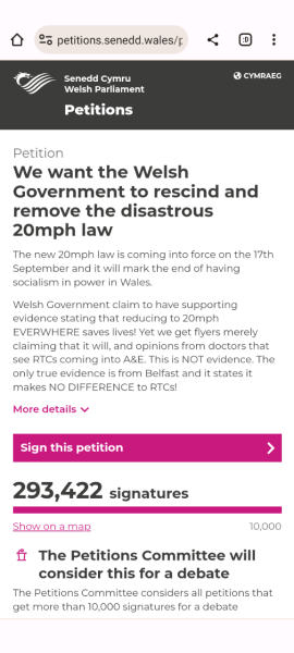 Wales 20mph massive confusion.